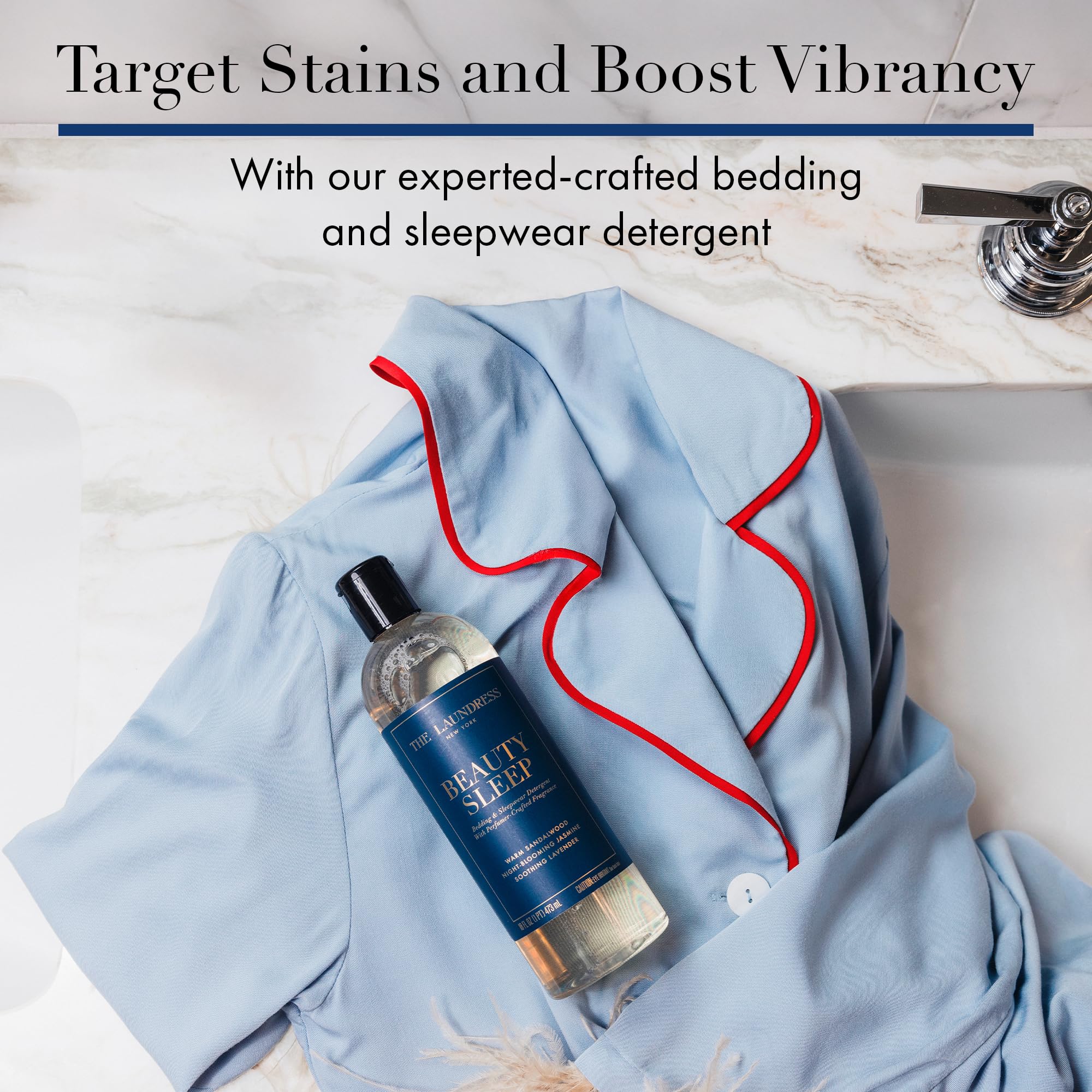 The Laundress Beauty Sleep Luxury Laundry Detergent, Bedding & Sleepwear Concentrated Enzyme Bio-Based Formula, Lavender & Sandalwood Fragrance Blend