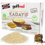 Goffred Dried & Shredded Kataifi (1.1lb) Ingredient for Dubai Chocolate Bar Filling with Pistachio Cream Phyllo Dough for Filling Pastry Shells