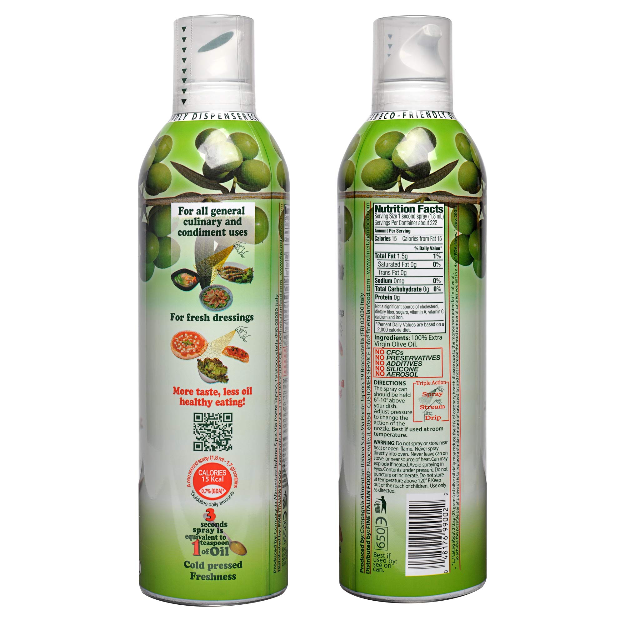 Mantova Extra Virgin Olive Oil Spray, heart-healthy cooking spray perfect for salads, pasta sauces, or grilling, 100% natural cooking oil made in Italy, our olive oil dispenser bottle lets you spray, drip, or stream with no waste, 8 oz (Pack of 1)