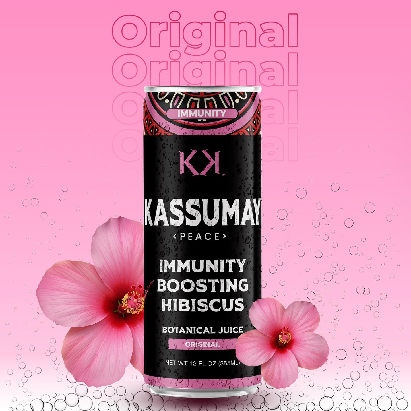 Kassumay Hibiscus Botanical Juice - Premium Plant-Based Wellness Beverage | Immune Support | Antioxidant-Rich | All-Natural | No Added Sugar| 12 Pack