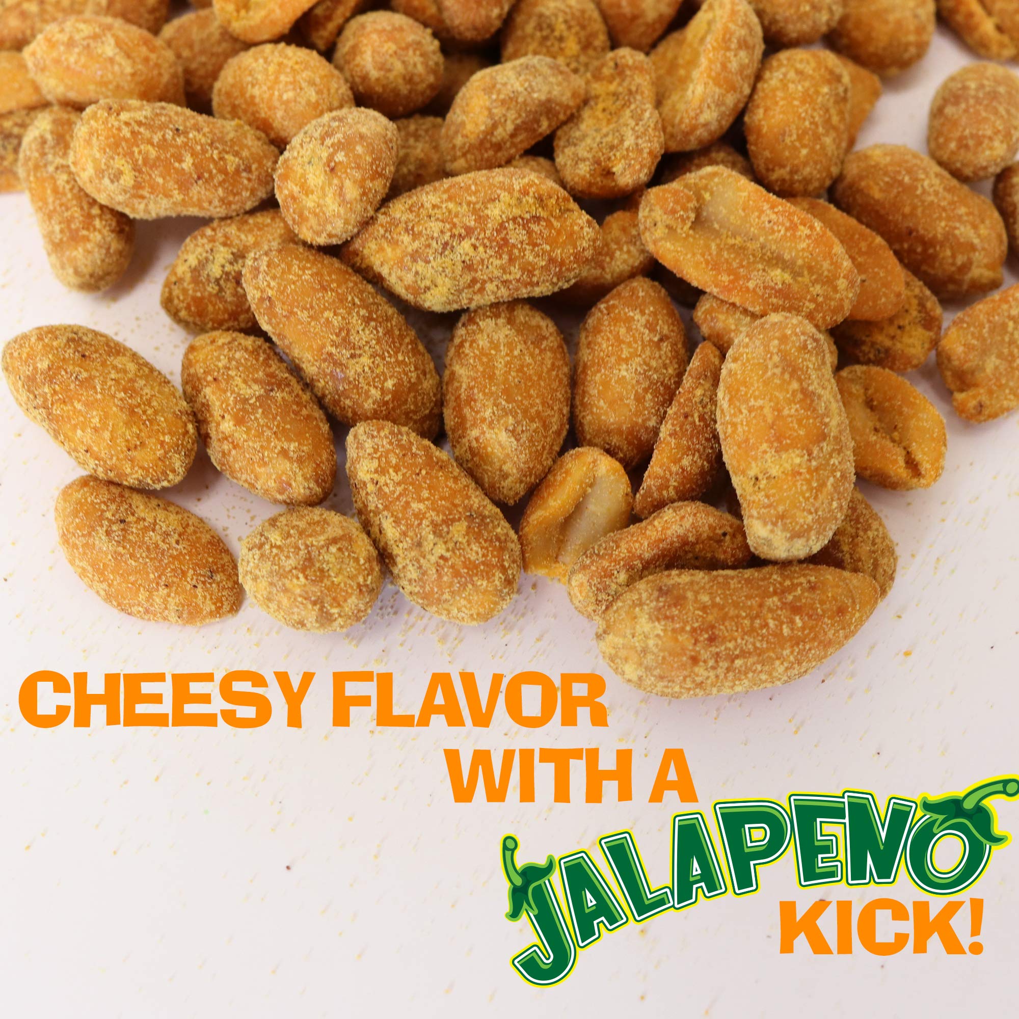 Ass Kickin' Jalapeno Cheddar Peanuts, 12-Ounce Cans (Pack of 6)