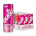 GURU Energy Drink Punch Variety Pack, Organic Sparkling Energy Drink with 140 MG Natural Caffeine + Real Fruit Juice + L Theanine for Workouts