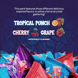 Popping Rocks Candy - 40 Count Bag - Popping Rock Candy in Assorted Fruit Flavors - Tropical Punch, Grape, and Cherry - Fun Goodie Bags & Pinata