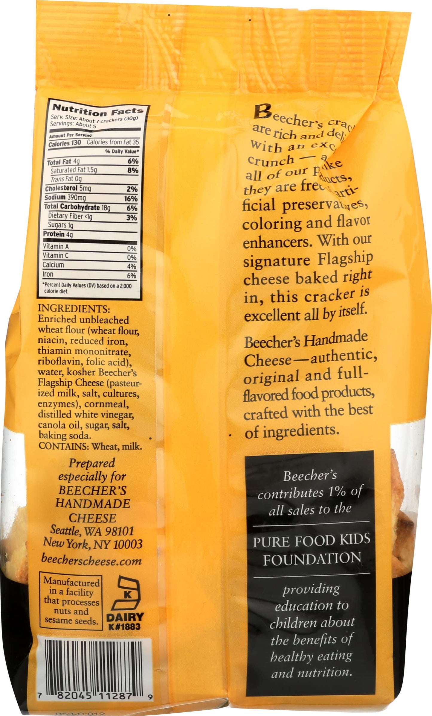 Beecher's Flagship Cheese Crackers, 5 oz