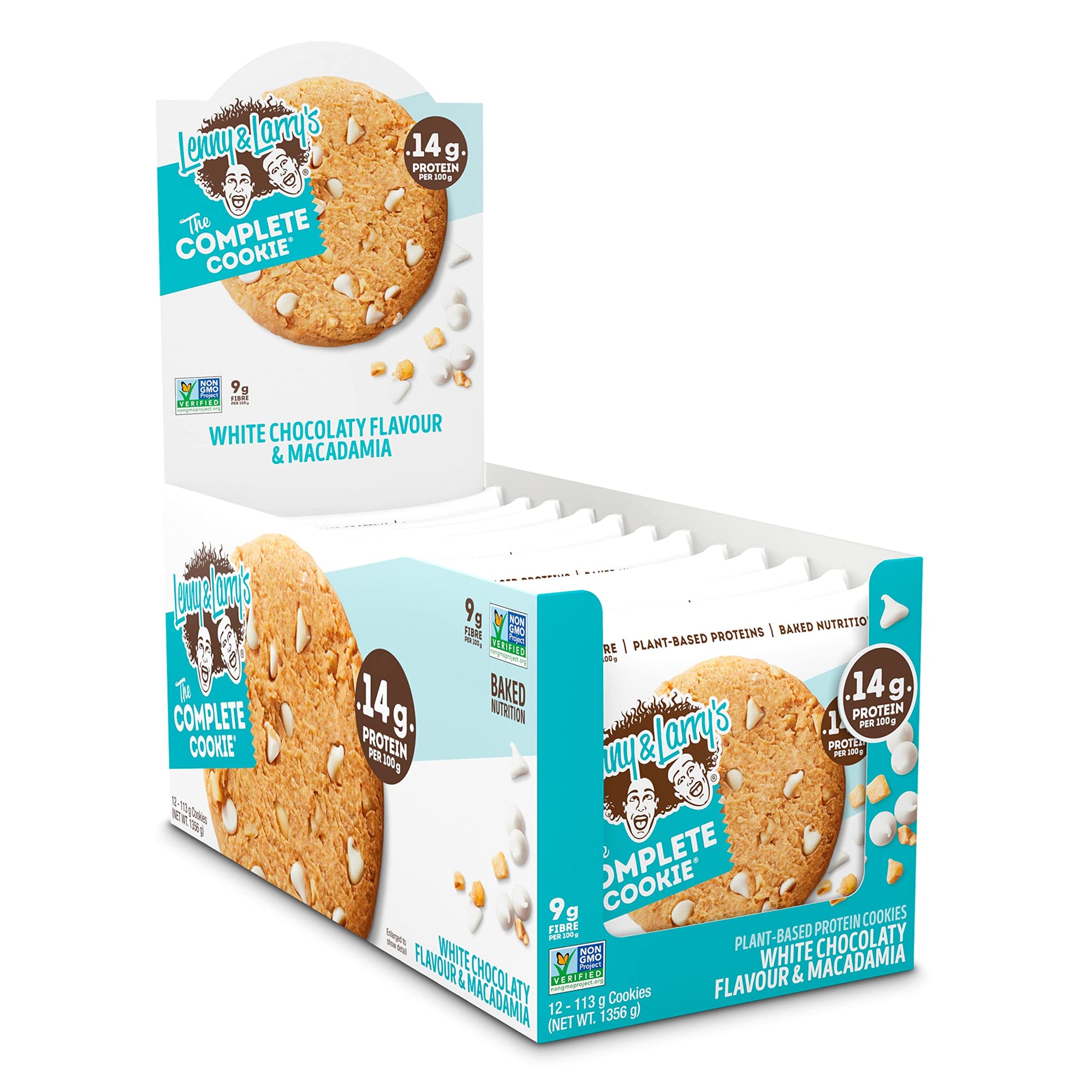 Lenny & Larry's Complete Protein Cookie, [White Chocolate Macadamia], Chewy Soft Baked, 16g Plant Protein, Vegan, Non-GMO, High Fiber, [4 Ounce]