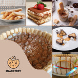 Lady Fingers for Tiramisu - 14 oz - Authentic Savoiardi Italian Ladyfingers - Ideal for Classic Tiramisu, Creative Desserts, or As a Light, Elegant