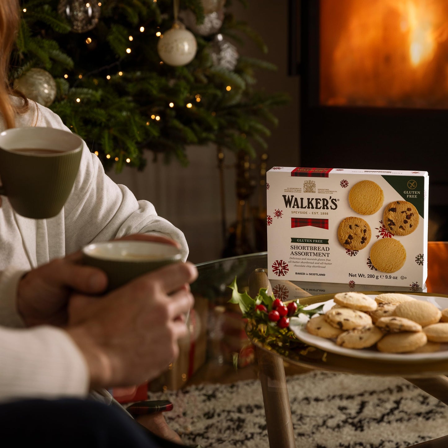 Walker’s Gluten Free Shortbread Cookies - 9.9 oz Shortbread Cookie Box - Includes Assortment of Shortbread Rounds and Chocolate Chip Cookies