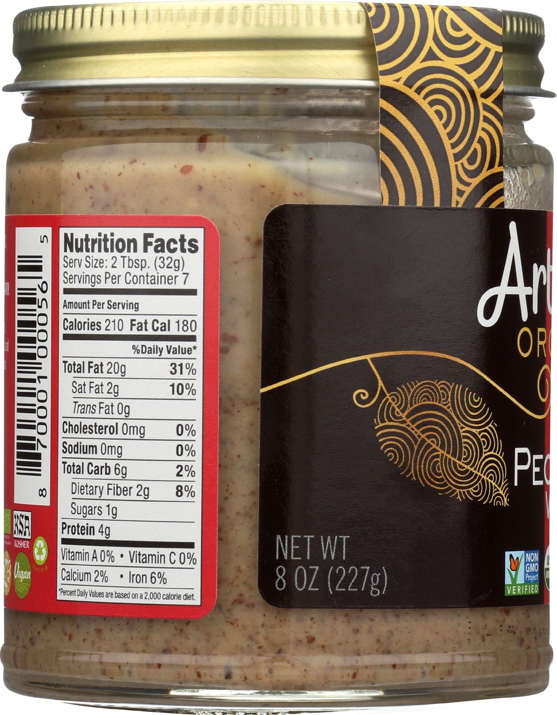 Artisana, Organic Raw Pecan Butter, 8 Ounce