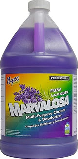 Nyco MARVALOSA Fresh Lavender Multi-Purpose Cleaner & Deodorizer - Gallon Bottle - EPA Safer Choice Certified - Concentrated - Cleans Dirt & Light