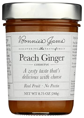 Bonnie's Jams, Peach Ginger Jam, 8.75 Ounce