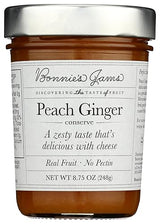 Bonnie's Jams, Peach Ginger Jam, 8.75 Ounce
