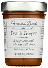 Bonnie's Jams, Peach Ginger Jam, 8.75 Ounce