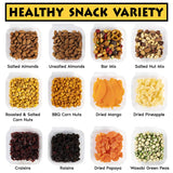 Munch In A Box Snack Care Package - Assorted Nuts and Dried Fruit Gift Box - Delicious Healthy Snacks for Office, Dorm, Home - Party and Holiday Gift