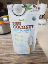 Essenzefruits Pure Organic Coconut Milk Powder - Premium Maltodextrin Free, No Sugar Added, Dairy Free, USDA Organic, Vegan, Keto & Paleo Friendly, No Additives, Pre Biotic Fibers, 27 Servings - 8 Oz