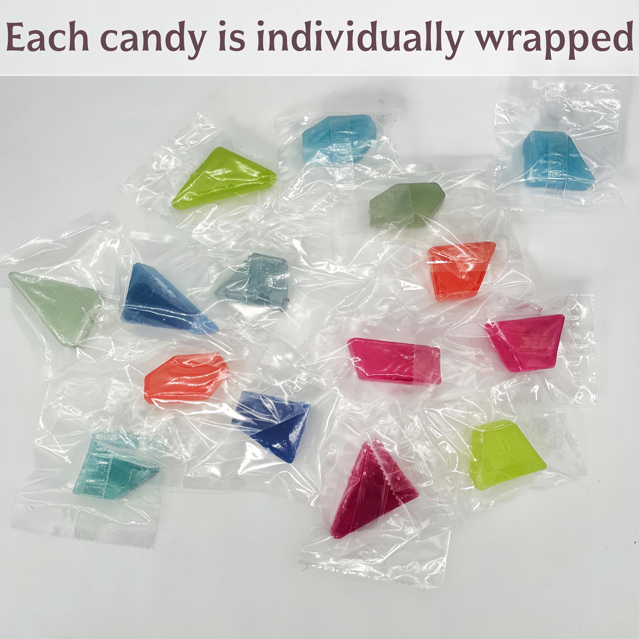 Rainbow Kohakutou Edible Gems - 250g Japanese Crystal Candy | Individually Wrapped, Vegan Gluten-Free ASMR Crispy Clusters with Chewy Centers