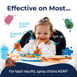 Miss Mouth’s Messy Eater Stain Treater Refill Ready Kit - 2 Pack Stain Remover Spray and 16oz Refill Pouch - Newborn & Baby Essentials - Food, Grease