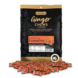 Bali's Best Ginger Chews, Soothing Turmeric Flavor, 250 Pieces, 2.2 Lb Bag, Individually Wrapped Soft Candy, Made with 100% Real Ginger, Digestive