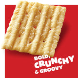 Cheez-It Grooves Crunchy Cheese Crackers, Snack Crackers, Lunch Snacks, Family Size, Sharp White Cheddar, 17oz Box (1 Box)