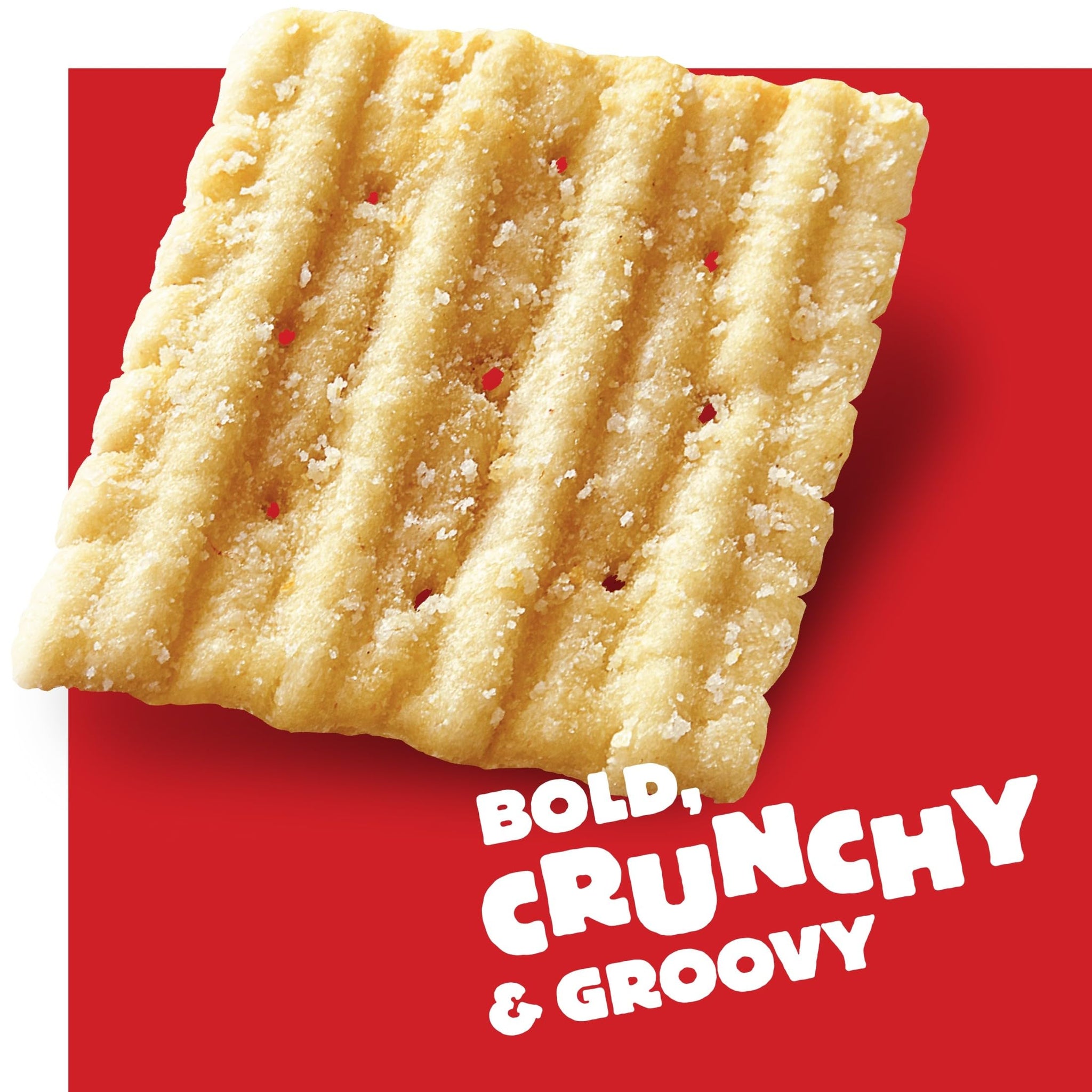 Cheez-It Grooves Crunchy Cheese Crackers, Snack Crackers, Lunch Snacks, Family Size, Sharp White Cheddar, 17oz Box (1 Box)