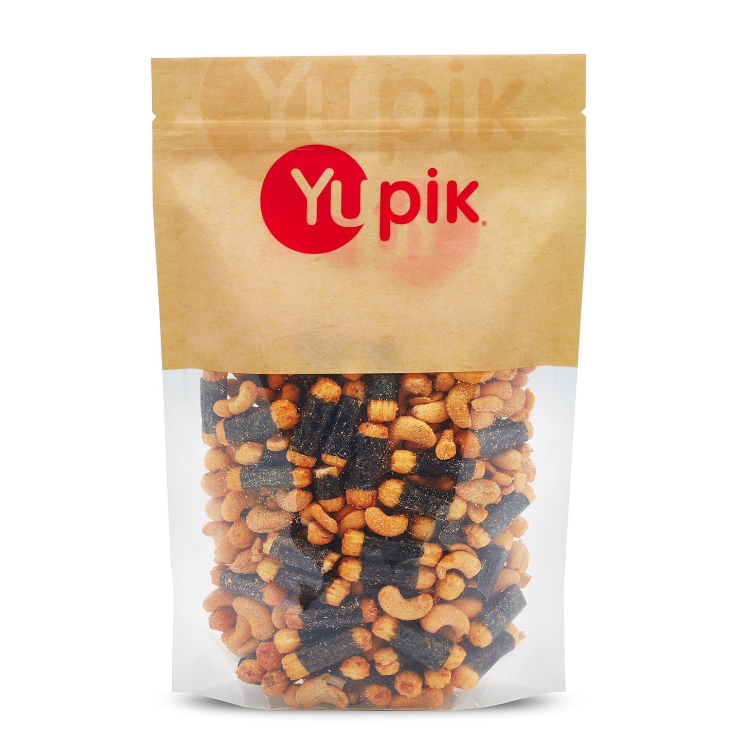 Yupik Sushi Cashew Mix, 1 lb (16 oz), Non-GMO, Vegan, Crunchy Savory Snack with Rice Crackers, Dried Seaweed, Sushi-Flavored Nuts & Shichimi Togarashi