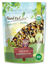 Organic Raw Seeds, Nuts and Raisins Mix, 4 Pounds - Raw and Non-GMO Trail Mix Contains Walnuts, Almonds, Cashews, Hazelnuts, and Raisins. Vegan