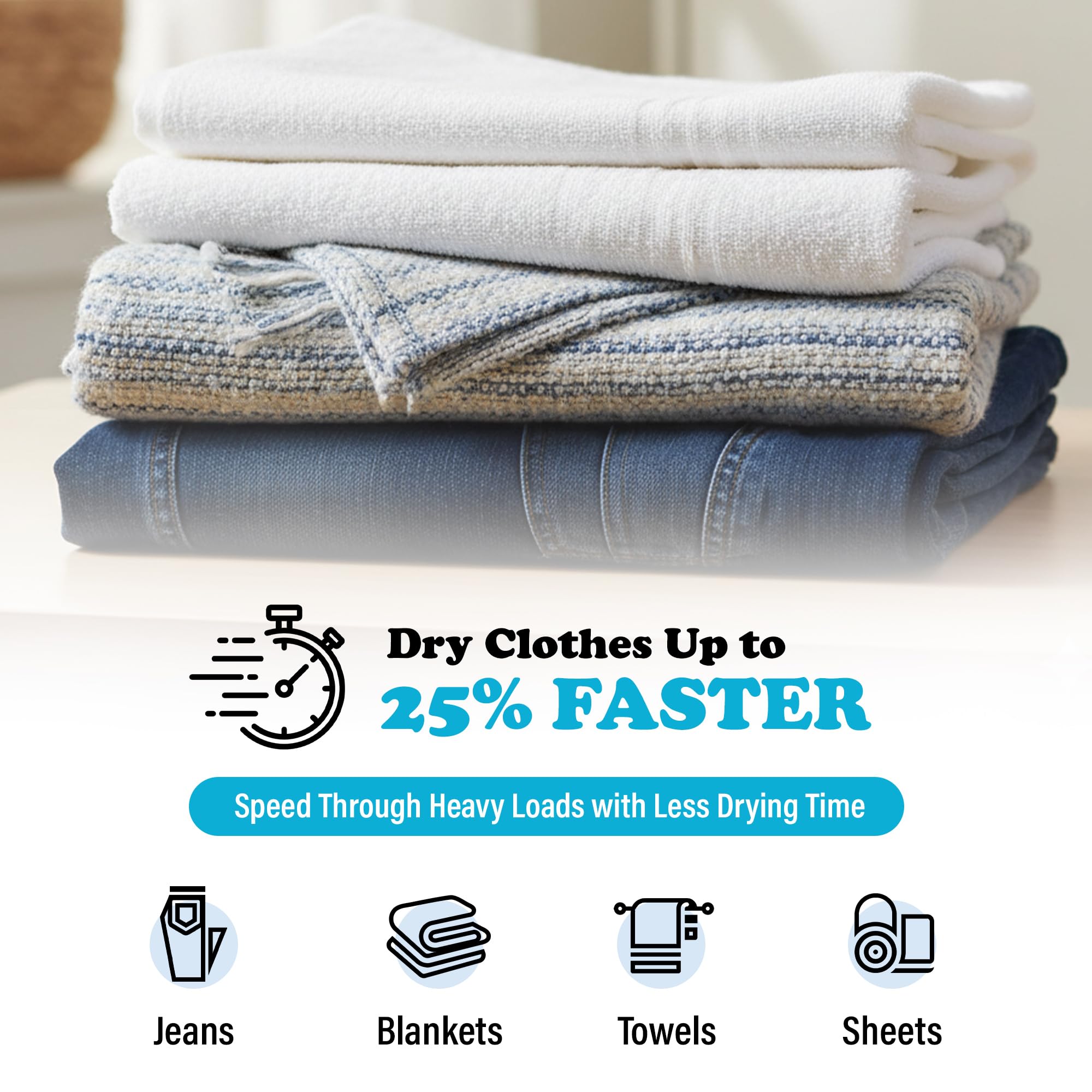 Wool Dryer Balls - Smart Sheep 3-Pack - XL Premium Natural Fabric Softener Award-Winning - Wool Balls Replaces Dryer Sheets - Laundry Balls
