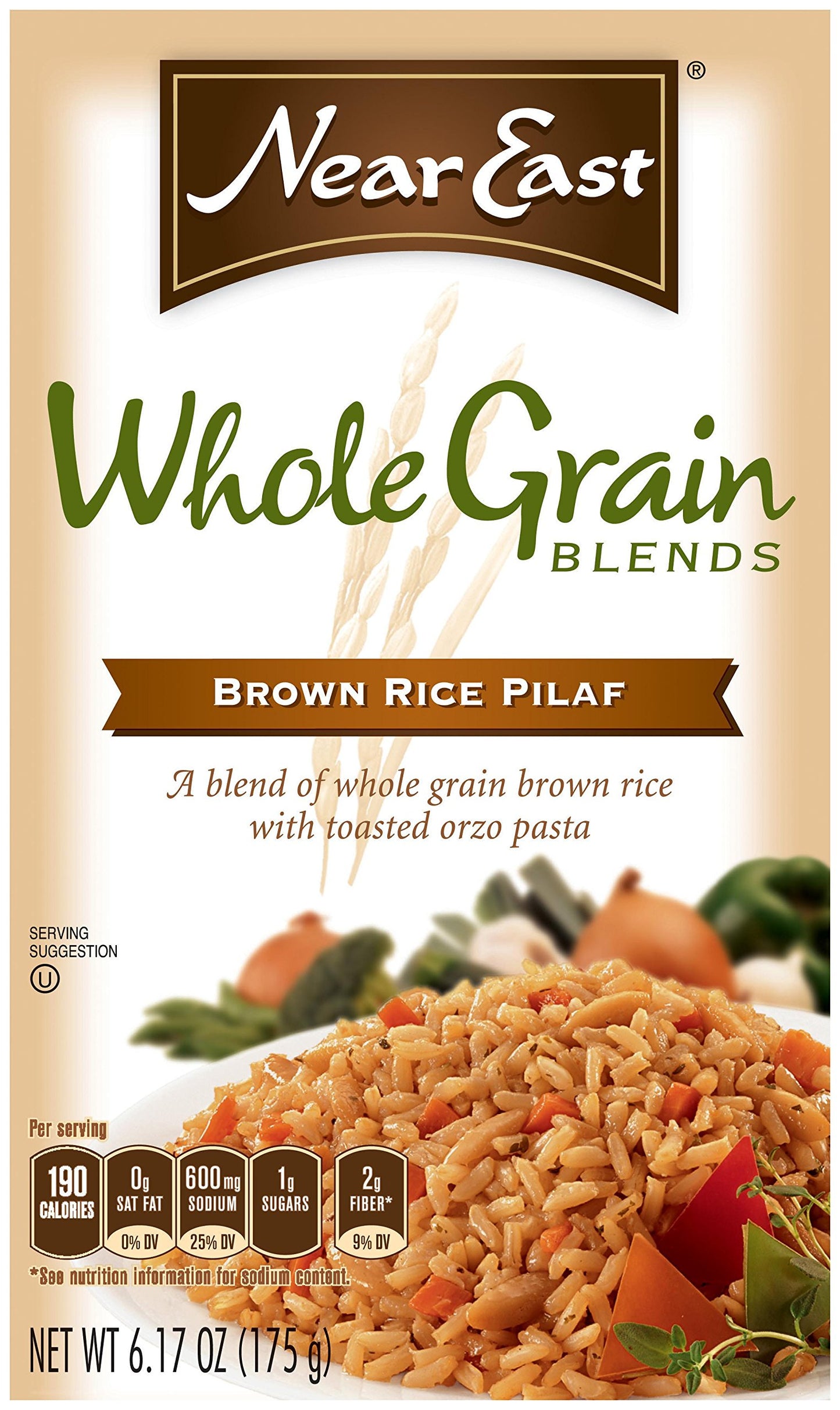 Near East Whole Grain Blends, Brown Rice Pilaf, 6.17oz Box