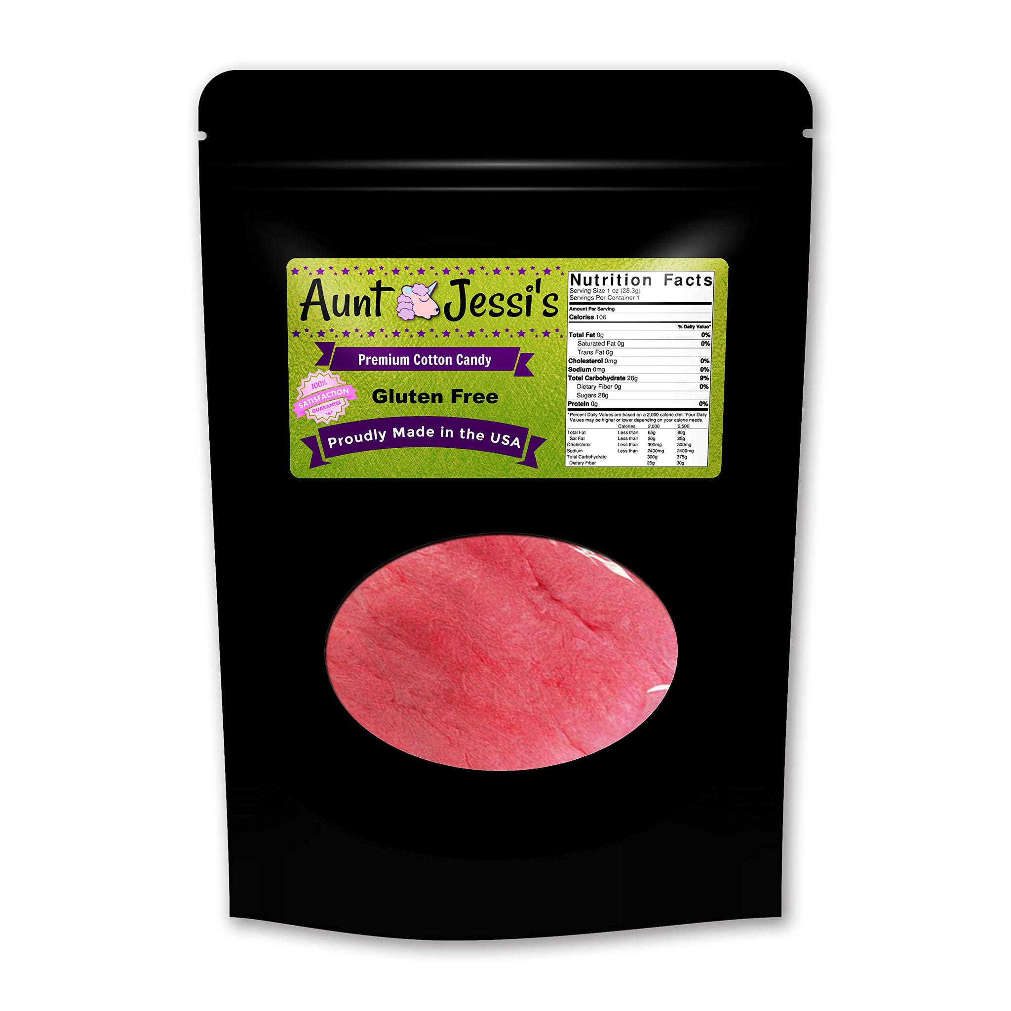 Zombie Breath Cotton Candy - Funny zombie design - Novelty candy for kids - Gluten-free, Made in America, Pink cotton candy