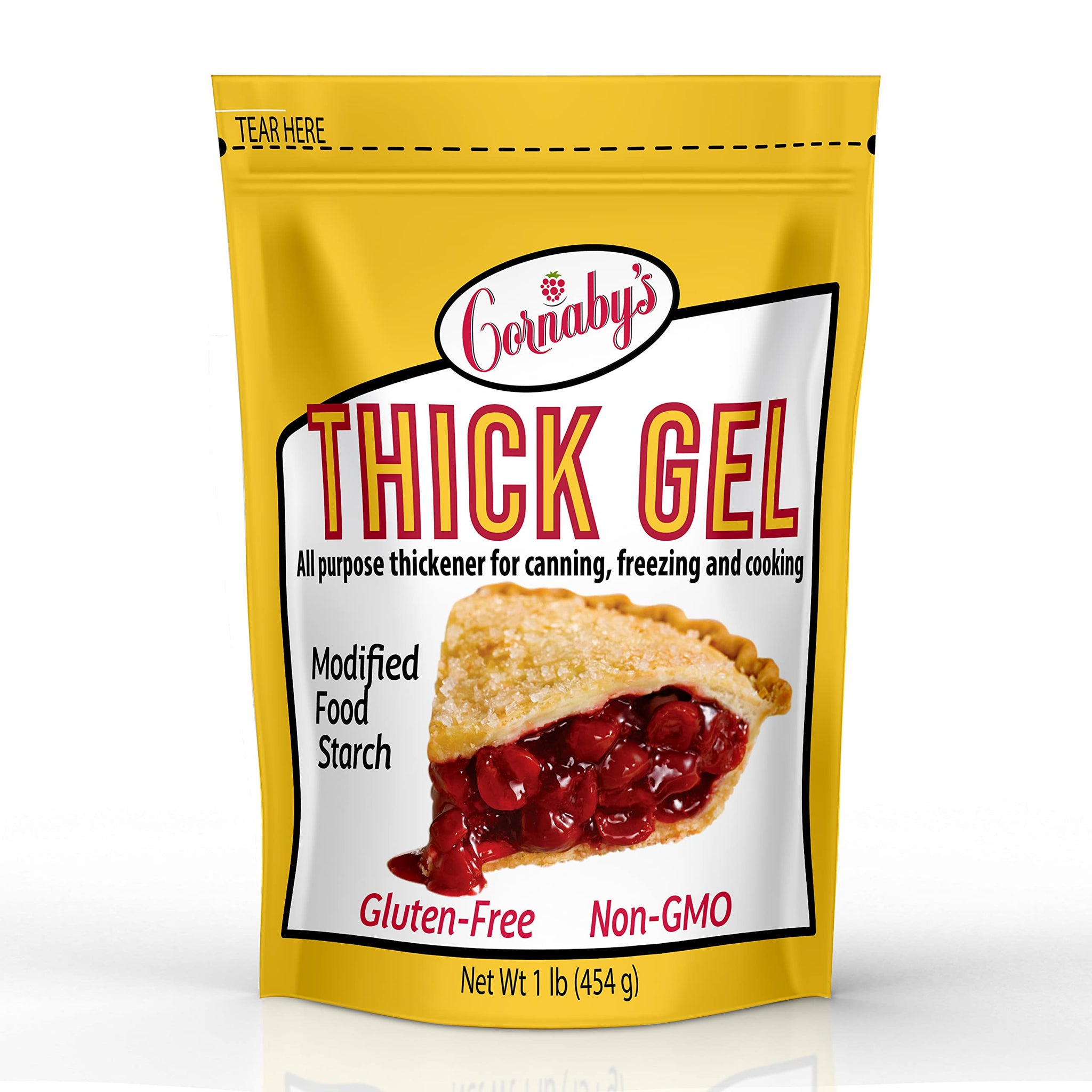 Cornaby’s Thick Gel 1 lb. (Pack of 1) | Premium Waxy Maize Starch, 2x More Thickening | Gluten-free, non-GMO, Natural Food Thickener for Thickening