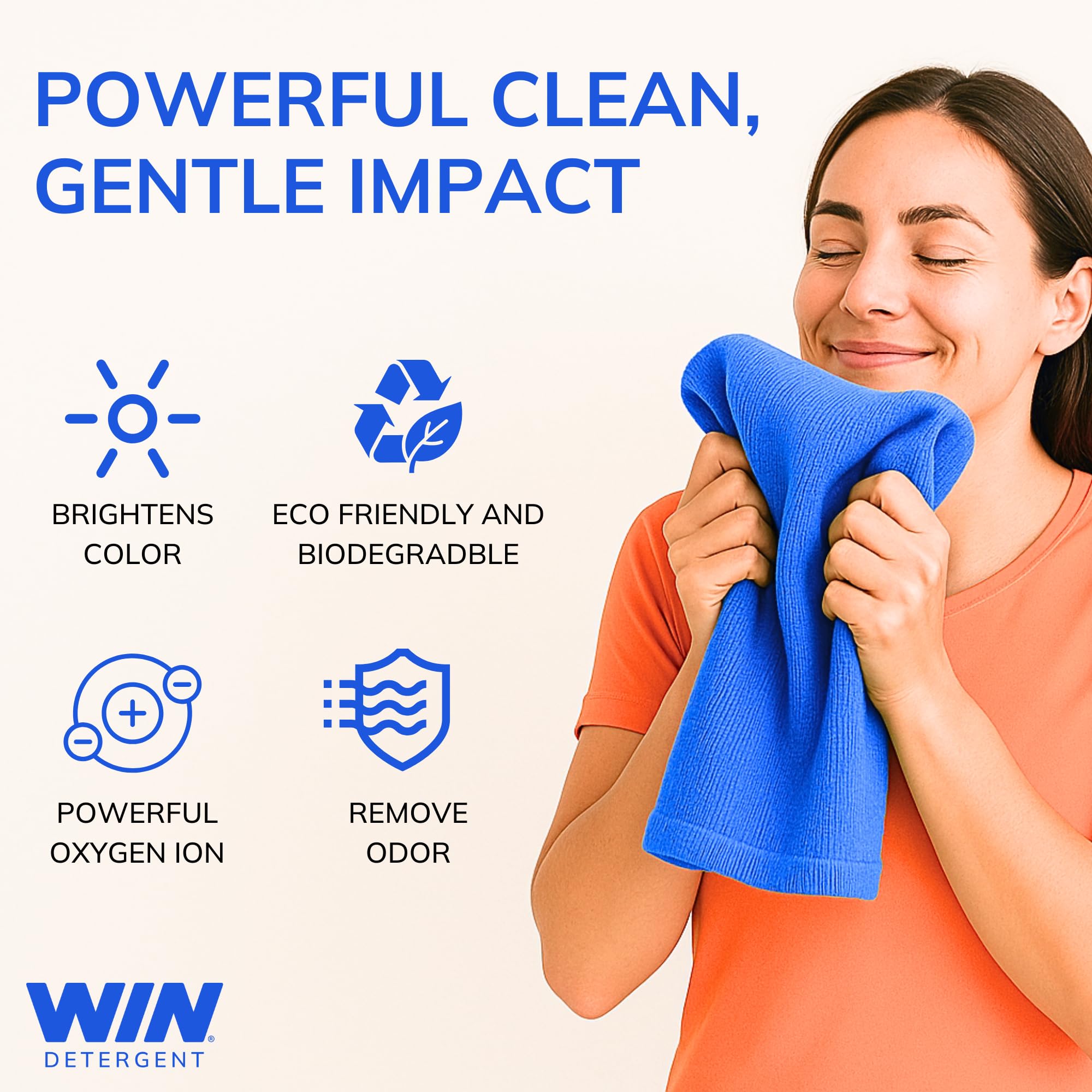 WIN Activewear Detergent - Active Fresh - 32oz Bottle - Sports Detergent for Sweaty Workout Clothes and Team Uniforms