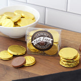 Vermont Nut Free Chocolates Milk Chocolate Coin Chest (2-Pack - 12 coins per pack), Nut-free, Egg-free, Kosher