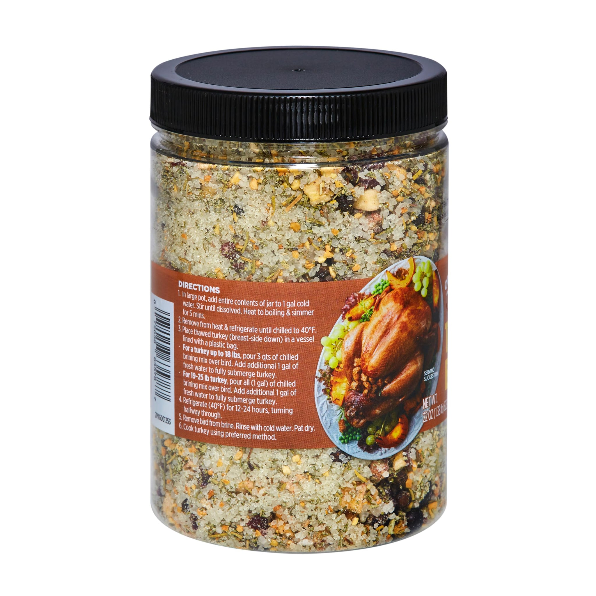 Orrington Farms Turkey Brine Mix | Savory Blend of Sea Salt, Cranberries, Sage, Juniper Berries & More | Brine Turkeys up to 25 Pounds | No Artificial