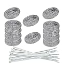 24Pcs Washing Machine Lint Trap Hose Filter, Mesh Drain Catcher, Washer Sock Lint Remover, Rust-Free Snare Laundry Filter with Nylon Cable Ties