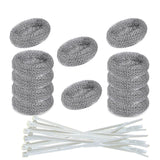 24Pcs Washing Machine Lint Trap Hose Filter, Mesh Drain Catcher, Washer Sock Lint Remover, Rust-Free Snare Laundry Filter with Nylon Cable Ties
