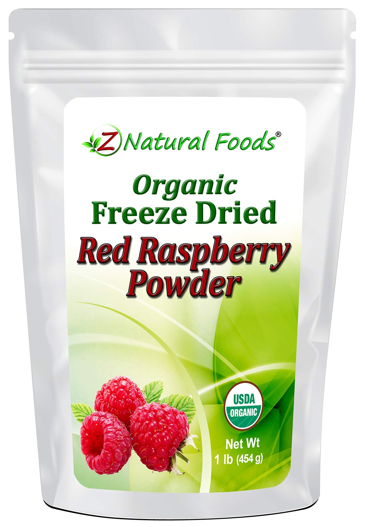 Organic Red Raspberry Powder - Freeze Dried Fruit Powder For Smoothie, Drinks, Baking Recipes - Powdered Berry Superfood - Unsweetened, Raw, Non GMO