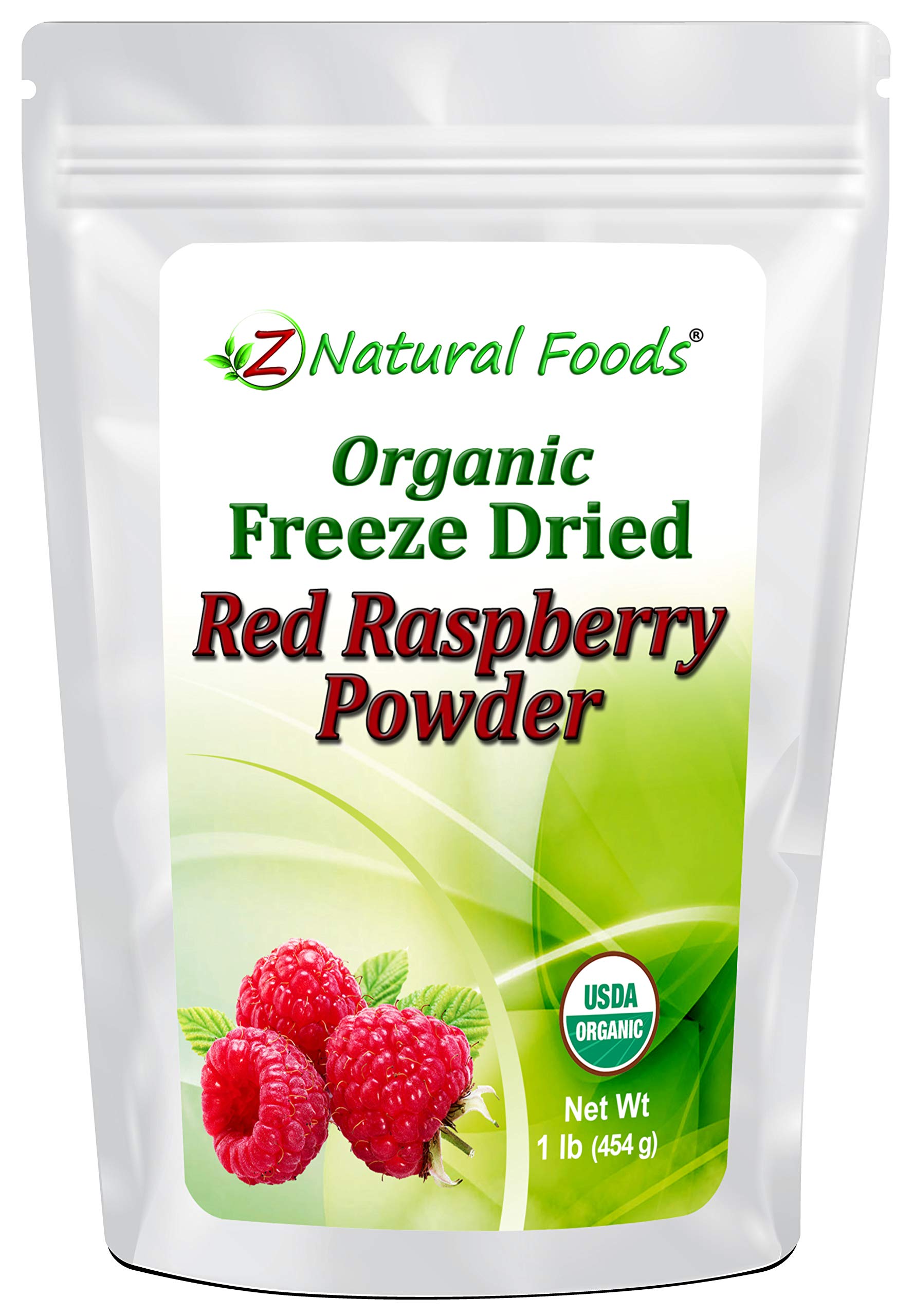 Organic Red Raspberry Powder - Freeze Dried Fruit Powder For Smoothie, Drinks, Baking Recipes - Powdered Berry Superfood - Unsweetened, Raw, Non GMO