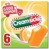 Good Humor Ice Cream Bars For a Delicious Frozen Dessert Creamsicle Just 100 Calories Per Bar 16.5 oz 6 Count