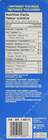 FRUITSOURCE 100 Percent Fruit Bar - Variety Pack of 30 X 37g Bars