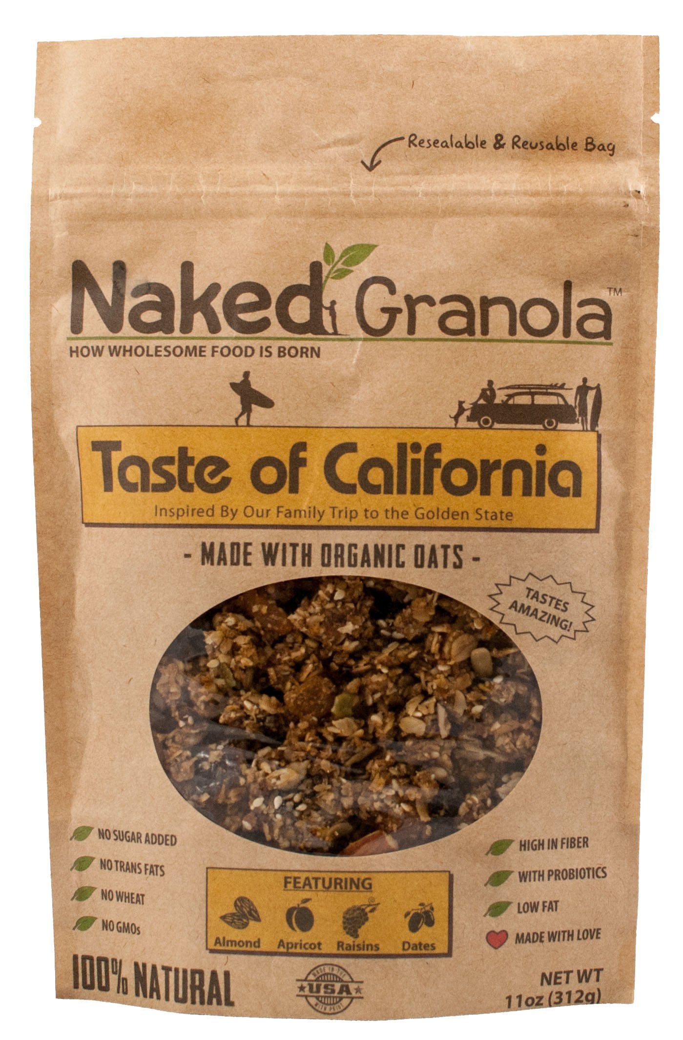 Naked Granola Taste of California Bagged Granola, 11 oz