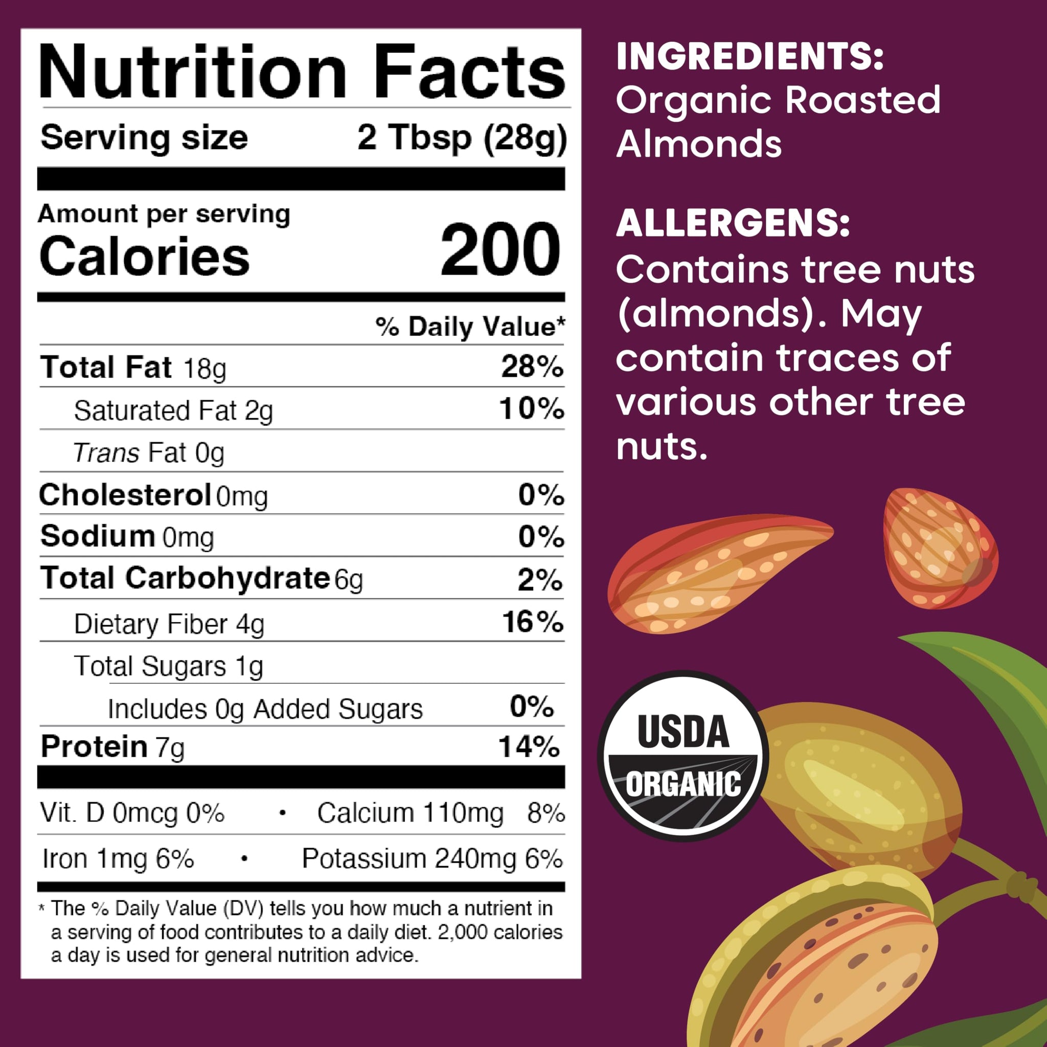 Wilderness Poets, Organic Roasted Bulk Almond Butter Stock, California-Grown, Dry Roasted and Diced - Use in Baking, Sprinkle on Salads, Deep Nutty