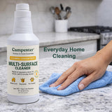 Campester Multi-Surface Cleaner Concentrate - Non-Toxic, Plant-Based All-Purpose Cleaner & Degreaser - 16 oz Makes 8 Gallons for Kitchen, Bathroom