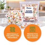 Jujube Nougat Candy - 12 Ounces (Approx. 35 Pieces) - Soft Chewy Fruit Jelly Pieces, Individually Wrapped, Classic Old Fashioned Treat, Easter Egg
