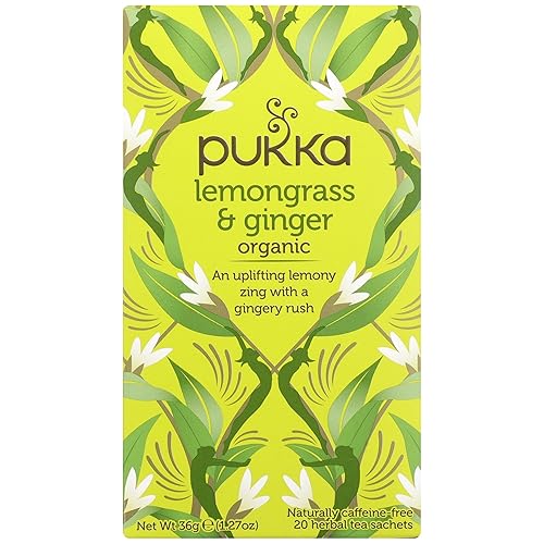 Pukka, Tea Herbal Lemongrass Ginger Organic, 1.27 Ounce