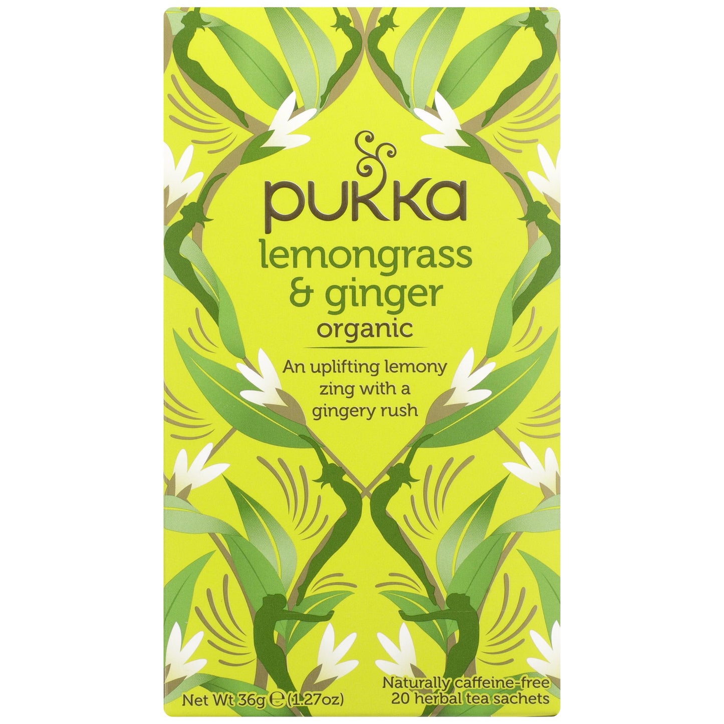 Pukka, Tea Herbal Lemongrass Ginger Organic, 1.27 Ounce