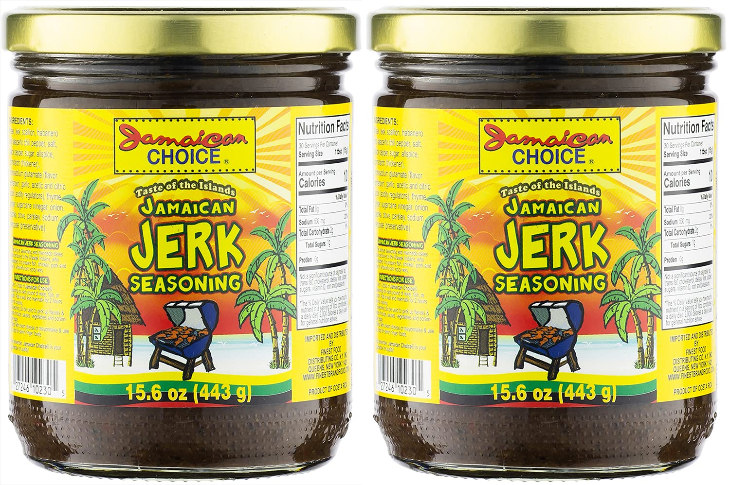 Original Jamaican Jerk Seasoning Sauce - 15.6 oz (2-Pack) by Jamaican Choice