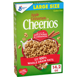 Apple Cinnamon Cheerios, Heart Healthy Gluten Free Cereal, Made with Whole Grain Oats, Large Size, 14.2 oz