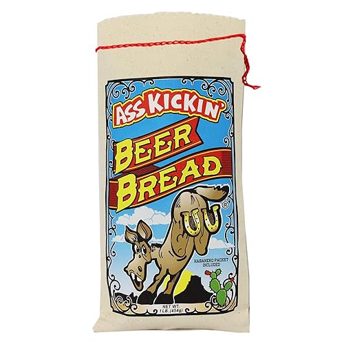ASS KICKIN’ Beer Bread Mix -Premium Gourmet Gift-16 Ounces (Pack of 6)