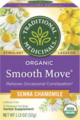 Traditional Medicinals Organic Smooth Move Herbal Tea Chamomile 2-pack;32 Count.