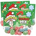 Warheads Holiday Mix Christmas Gummies, Sour Fruit Flavored Candy, Festive Stocking Stuffer, 3 Ounces (Pack of 3)