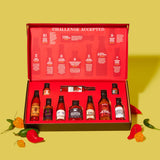 Thoughtfully Hot Sauce Challenge, Mild to Extreme Hot Sauce Variety 10 Pack, Unique Gift for Men, Husband, Dad, Father, Birthday and Christmas